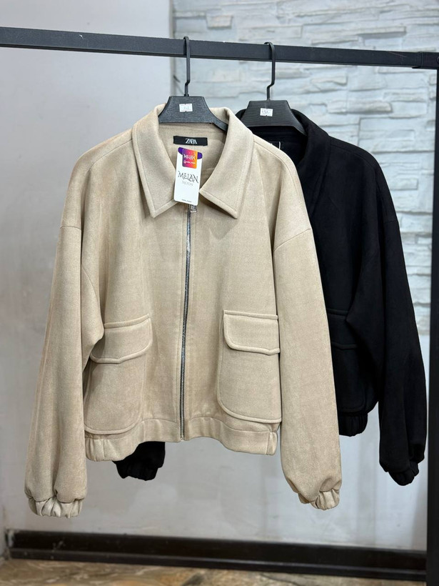 خرید بامبر جکت سوییت جیر زنانه ترندی