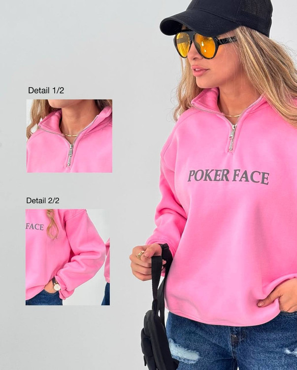 خرید دورس نیمزیپ پوکر زنانه اسپرت