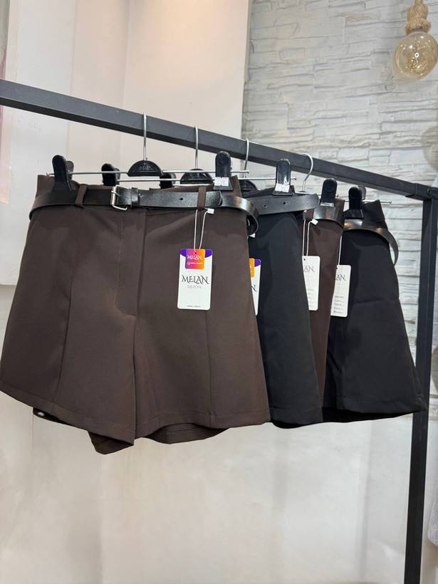 شلوارک کرپ نیل زنانه سایز M38-40